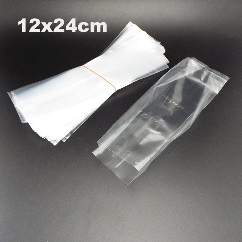 PVC Paddestoel Spawn Grow Bag groeiende Planten potten ring teelt planter Substraat Hoge Temp Pre Afsluitbare Tuin Planter Gereedschap: M / Light Grey