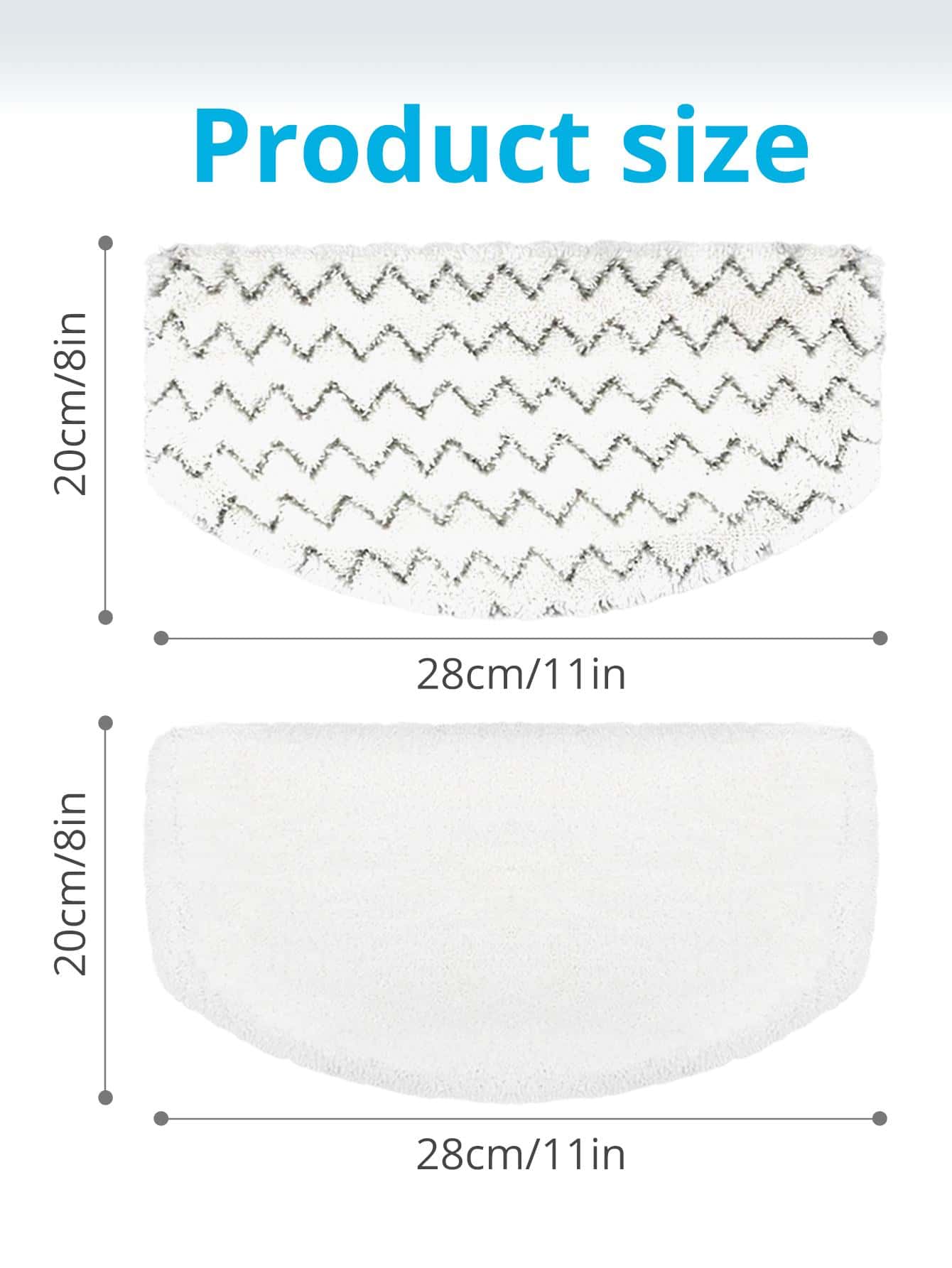 8-Pack Replacement Steam Mop Pads for Bissell 1940 1806 1544 1440 2075A Powerfresh Steam Cleaner Mop