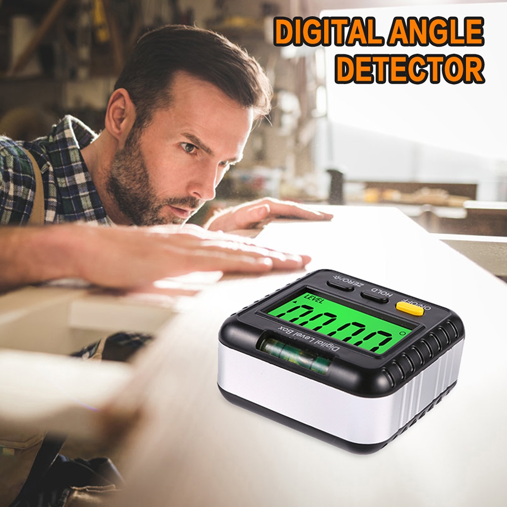 360 Graden Digitale Gradenboog Inclinometer Elektronische Gauge Meter Detector Hoek Niveau Doos Magnetische Base Meetinstrumenten