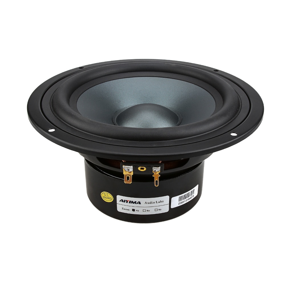 AIYIMA 1 Uds 6,5 pulgadas altavoz Woofer 4 8 Ohm 80W altavoz bajo altavoz columna Home Theater para estantería suelo sonido música DIY
