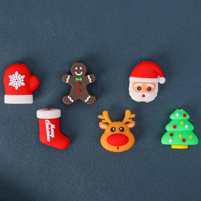 Christmas Cute USB Cable Protector Data Line Cord Protector Protective Case Cable Winder Cover for Apple iPhone Charging Cable