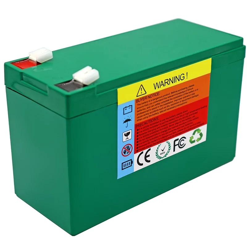 12V 12Ah 18650 lithium-ion accu, 12v spuitapparaat, ononderbroken voeding, kinderautoaccu met 20A BMS + 3A oplader