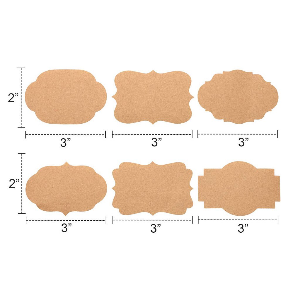Kraft Paper Name Sticker Glass Bottle Sticker Label Sealing Sticker Kitchen Classification Sticker Slogan Paper 150Pcs