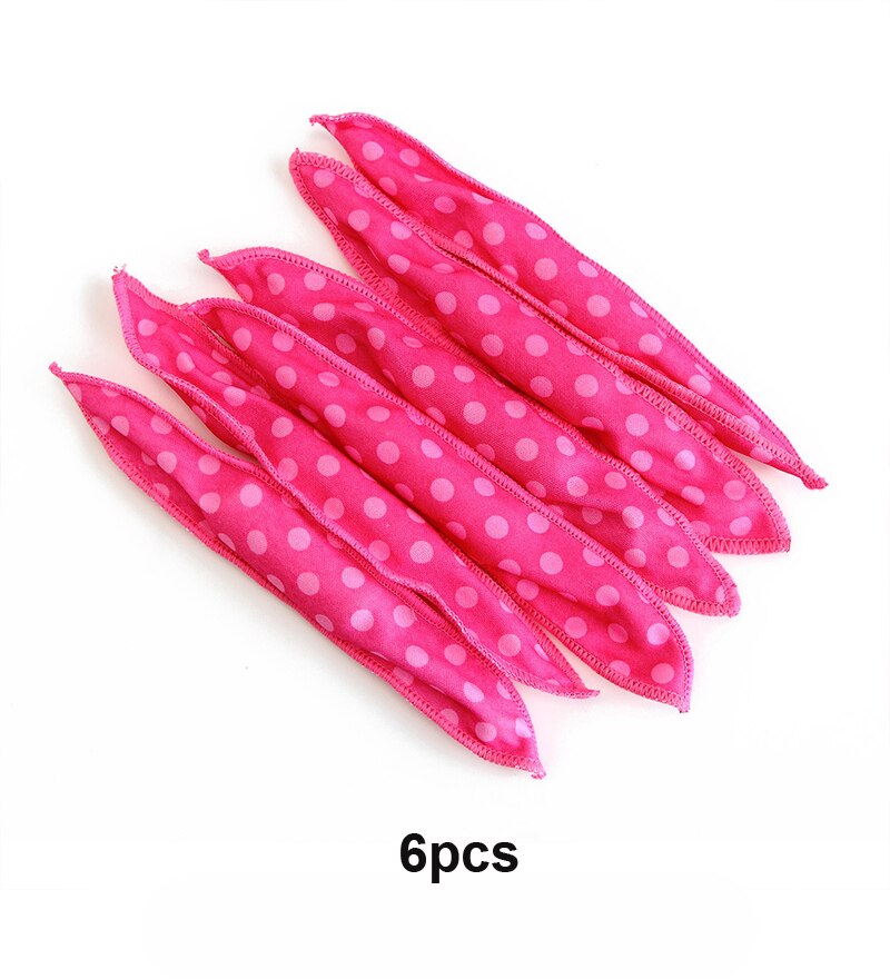 2/6/10 pièces mousse souple éponge bigoudis doux sommeil oreiller magique cheveux soin rouleau bricolage outils de coiffage pour cheveux longs moyens: 6pcs