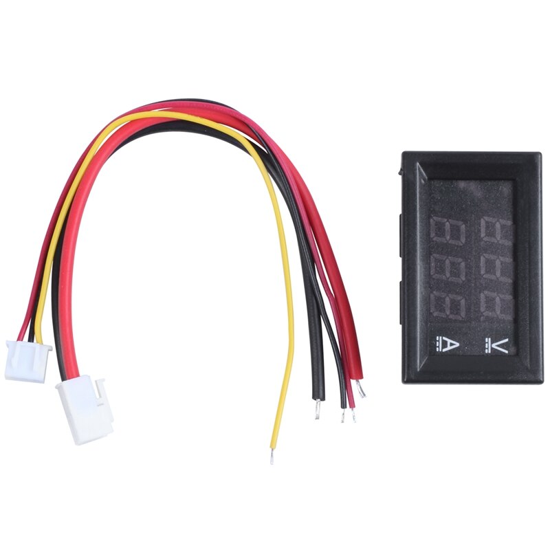 Voltímetro digital de CC, amperímetro, 100 V, 10 A, montado en Panel