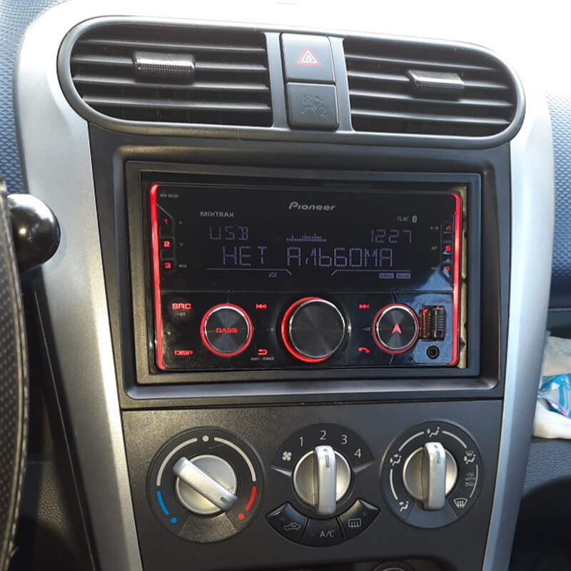 Double Din Car Radio Fascia for Suzuki Splash Ritz Stereo Panel Kit Dash GPS DVD Frame Facia Audio Adapter Bezel Cover