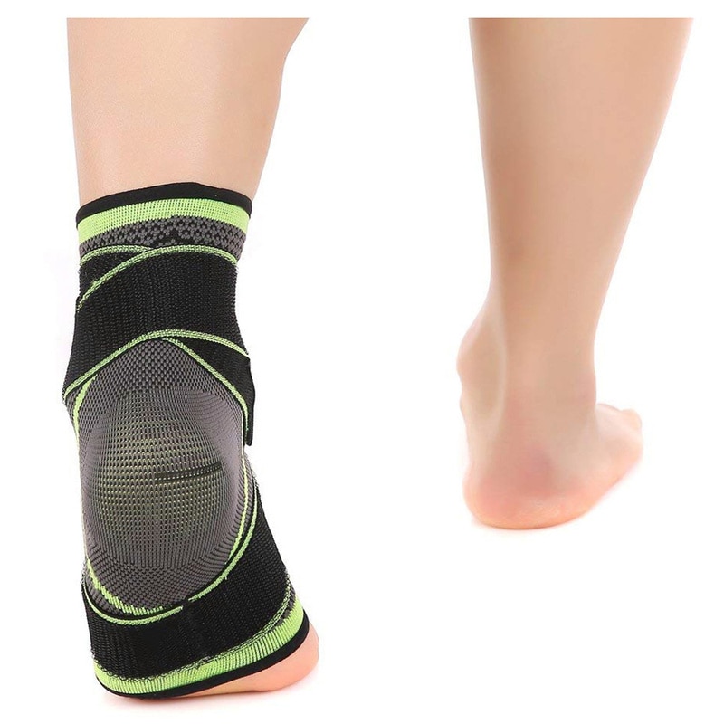 1PC 3D Ginásio de Esportes de Apoio Tornozelo Pressurizado Apoio para o Punho Badminton Ankle Brace Protector com Alça Cinto Elástico de Fitness 2020