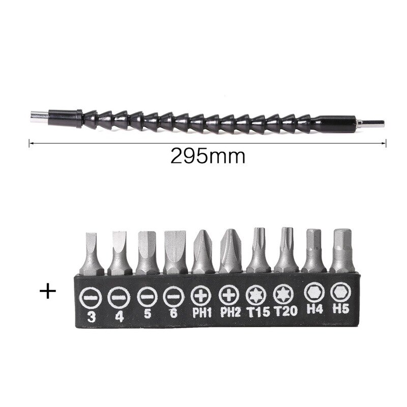 Flexible Shaft Drill Bit Extension Holder Link for Electronic Drill Hex Screwdriver Soft Shaft Driver Extend Rod Impact Tool Set