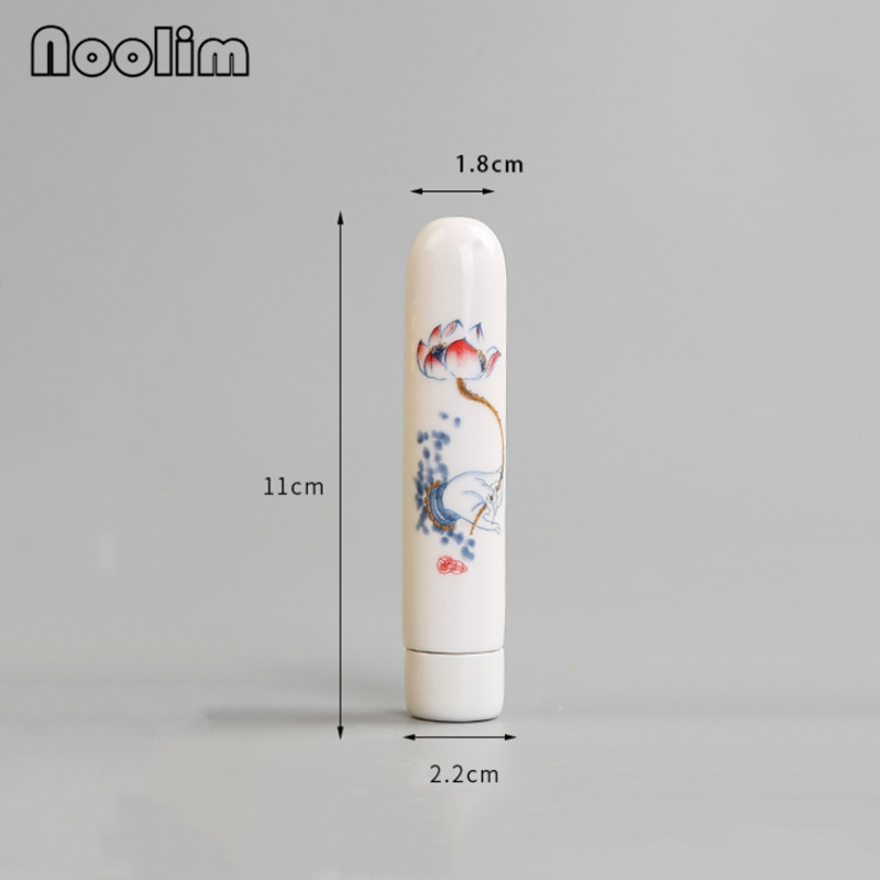 Cerâmica jingdezhen mini latas seladas de viagem pintadas à mão, garrafa de armazenamento portátil, frasco de chá pequeno requintado