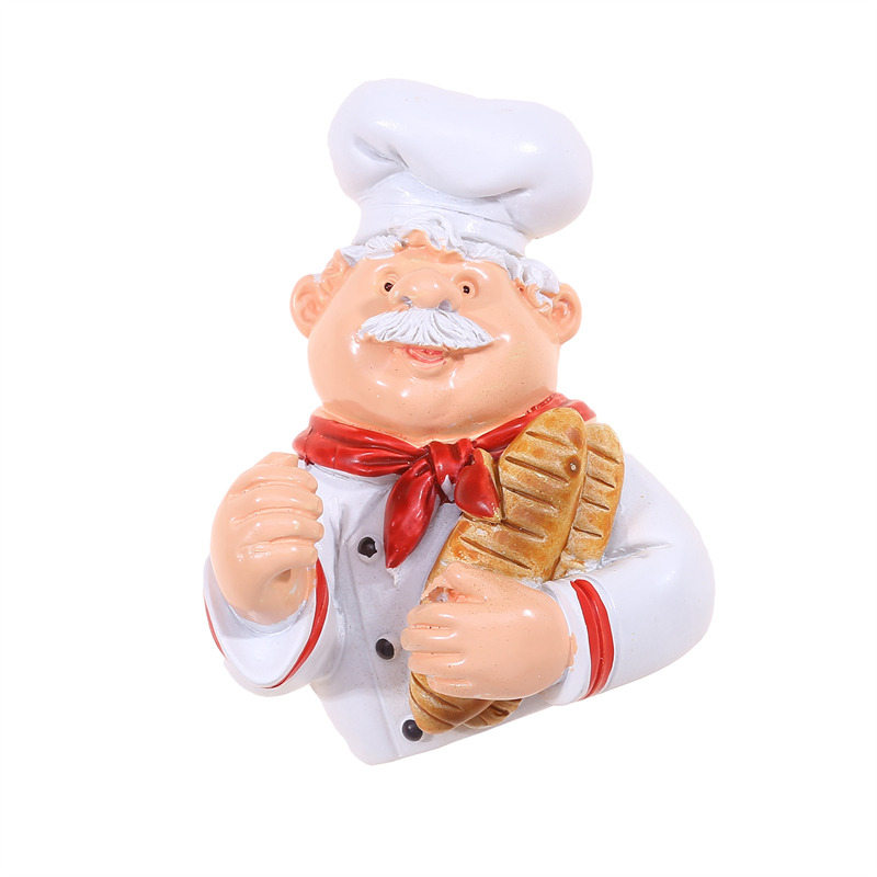 Creatieve Chef Cartoon Keuken Plug Hook Hold Cook Fat Chef Wall Decor Organizer Voor Thuis Keuken Organiseren Plug Houder: Light Grey