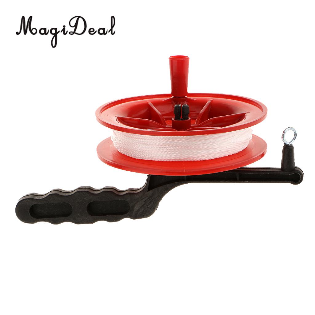 Outdoor Play Red Fire Kite Grip Reel Winder Wiel Handvat Tool W/ Twisted String Voor Kinderen Kids volwassen