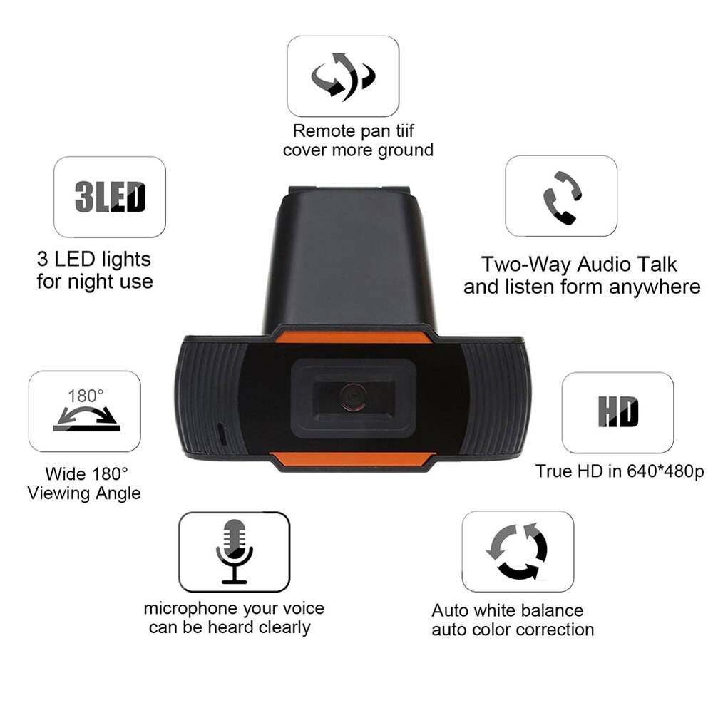 ViBAO K20 4K 1080P High Definition Webcam USB 2.0 67.9° Horizontal View Angle Web Camera with Microphone