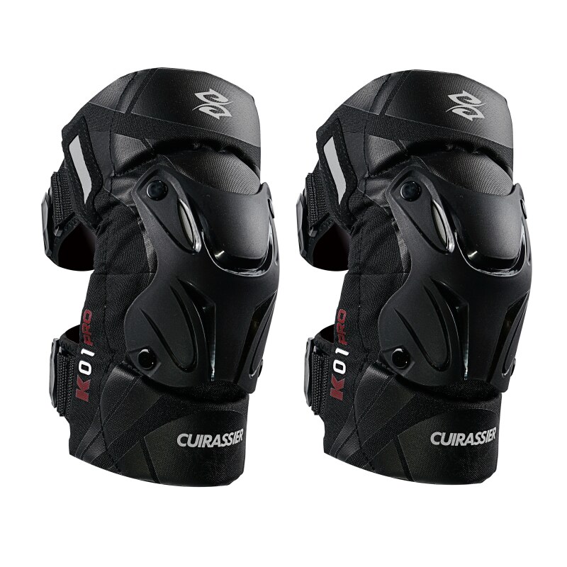Cuirassier Motorcycle Knee Pad Men Protective Gear Knee Gurad Knee Protector Rodiller Equipment Gear Motocross Joelheira Moto: K01-3-Phantom Black