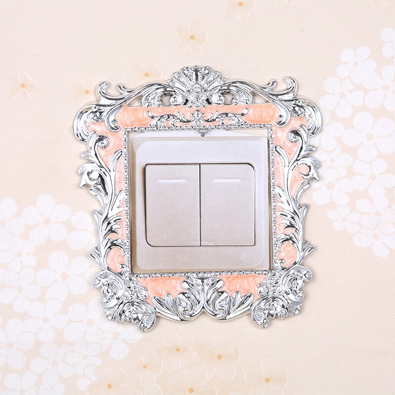 Pegatina de interruptor de hoja acrílica, accesorios de pegatina de pared, cubierta de decoración de enchufe para interruptor, sala de estar, Hotel, decoración de encendido y apagado: 5