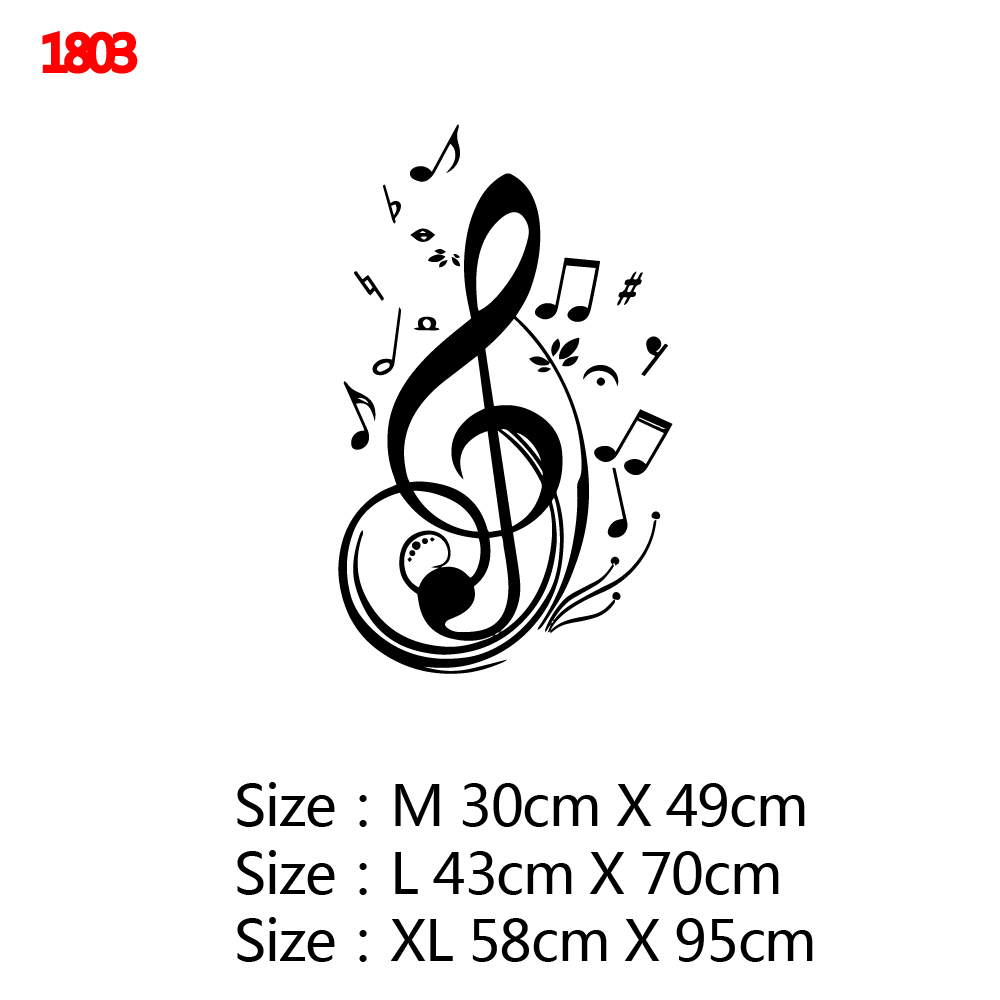 Decoratieve muziek muursticker voor kinderkamer decoratie bar thuis slaapkamer decor muurtattoo behang stickers stickers