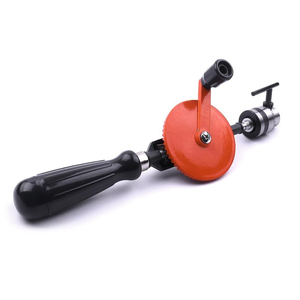 3/8 inch Portable Manual Drill Double Gear Hand Shake Drilling Tool For DIY Craftsman Woodworking Hand Crank Drill