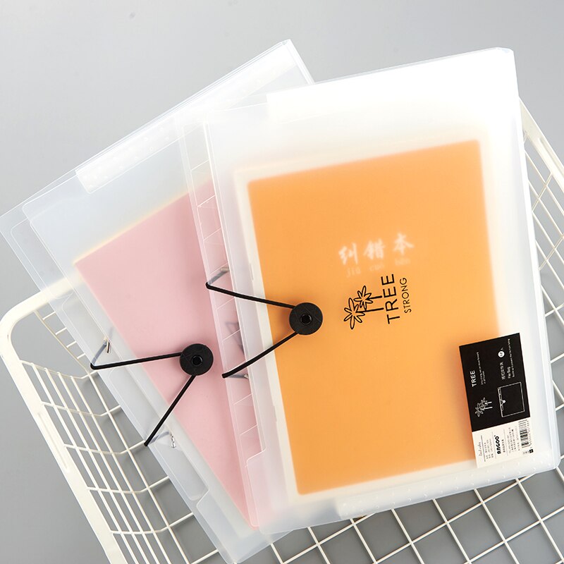 Expanding Wallet Document Bag Transparent A4 File Folder Expandable File Organizer Filling Products School Office Supplies