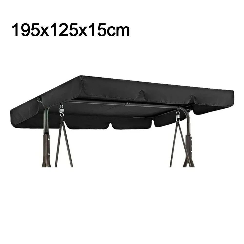 Outdoor Swing Chair Canopy Courtyard Waterproof And Dustproof Swing Sunshade Home Garden Decoration Supplies Yard Accessories: Light Grey