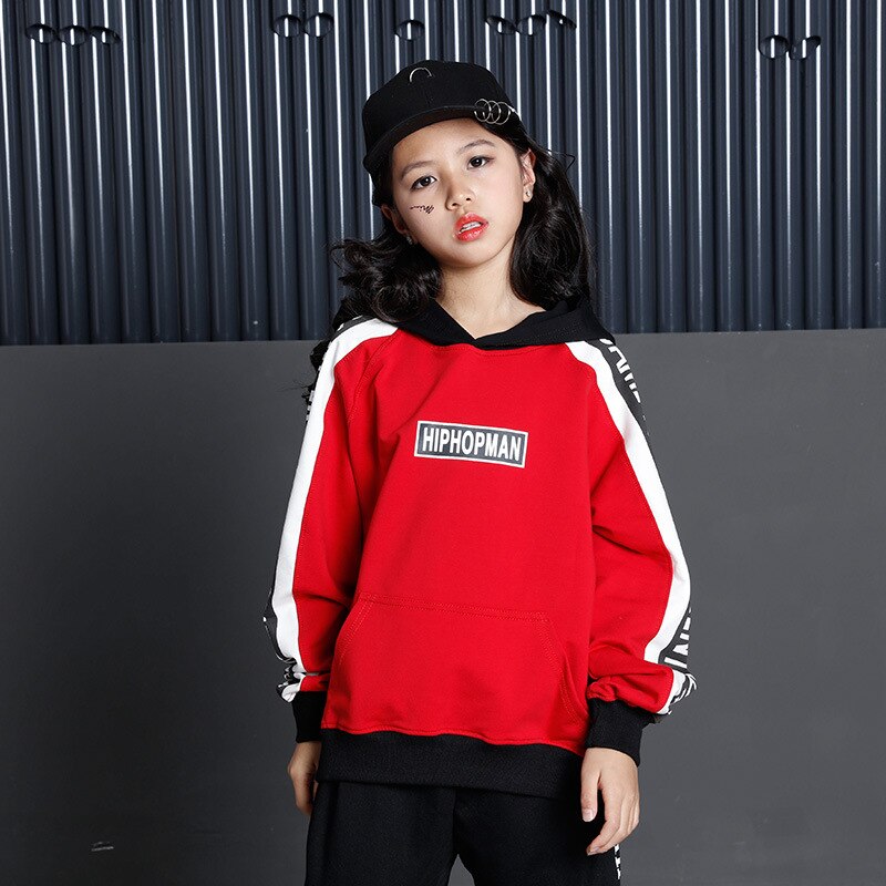 Kids Cool Hip Hop Hoodies Clothing for Girls Boys Sweatshirt Tops Jogger Pants Jazz Dance Costumes Ballroom Dancing Clothes Wear