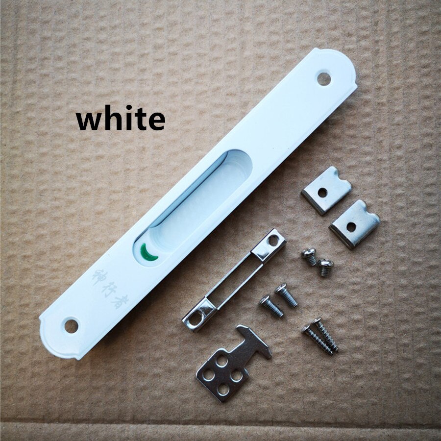 Puente roto de aluminio 90 enganche para ventana de bloqueo de puerta corredera de aluminio de enganche para ventana de bloqueo push-pull móvil cerradura de la puerta de un solo lado de bloqueo de st.: Blanco