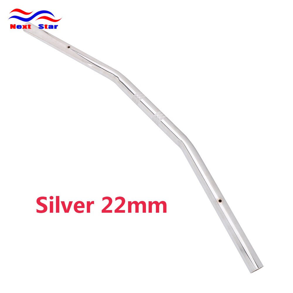 Motorcycle 22mm 25mm iron Handlebar Handle Bar For HONDA KTM KAWASAKI YAMAHA SUZUKI Off Road Motocross Pit Bikes Dirt Bike: sliver 22MM