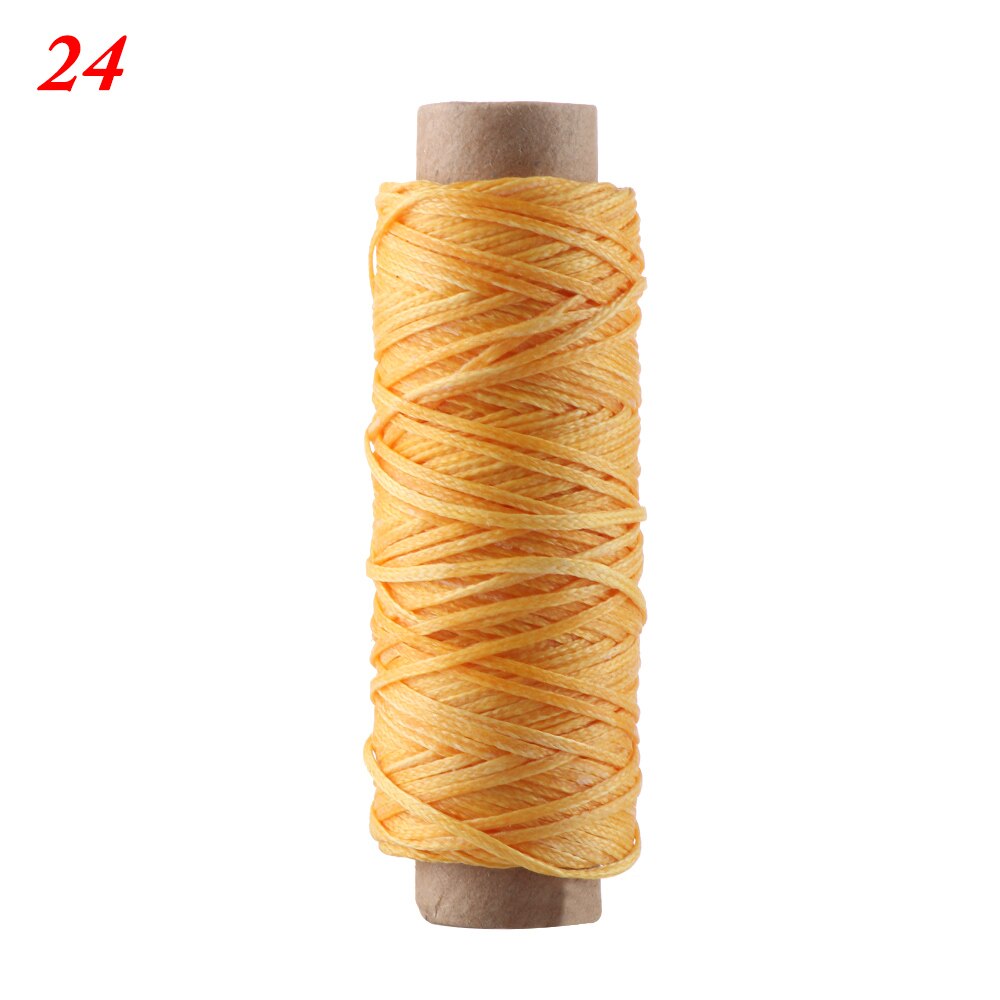 30m/roll 210D Waxed Thread Cotton Sewing Line Flat Cord String Strap Hand Stitching Thread For Leather Handicraft Tool Sewing: 24