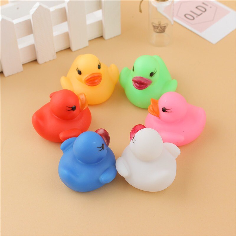Jouets de bain en plastique bébé | Canard lumineux à détection d'eau, jouets flottants pour enfants, son grinçant pour enfants, canards de bain,