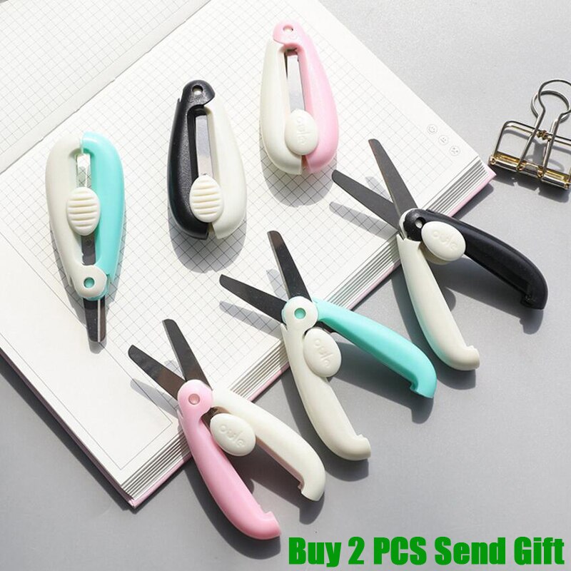 Mini Size School Student Cartoon Schaar Kantoor Sharp Papier Snijden Schaar 2 Pcs Sturen