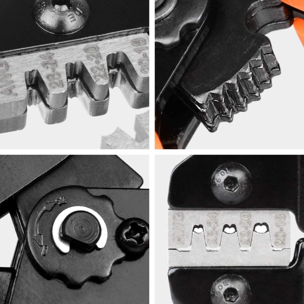 IWISS SN-28B Micro Terminals Crimping Plier For AWG28-18 Dupont Pins 1550PCS 2.54mm Pitch Wire-to-Wire Dupont Connector Kit