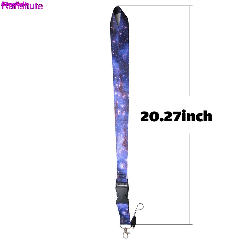 R80 Ransitute Starry Colorful Mobile Phone Strap Neck Lanyard Key ID Card Mobile Phone USB Bracket Lanyard Ribbon