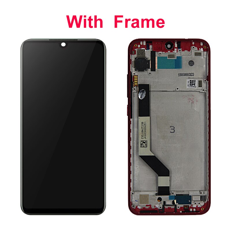 10-Touch Display Voor Xiaomi Redmi Note 7 Lcd Touch Screen Met Frame Voor Redmi Note 7 Pro lcd Note7 Vervangende Onderdelen