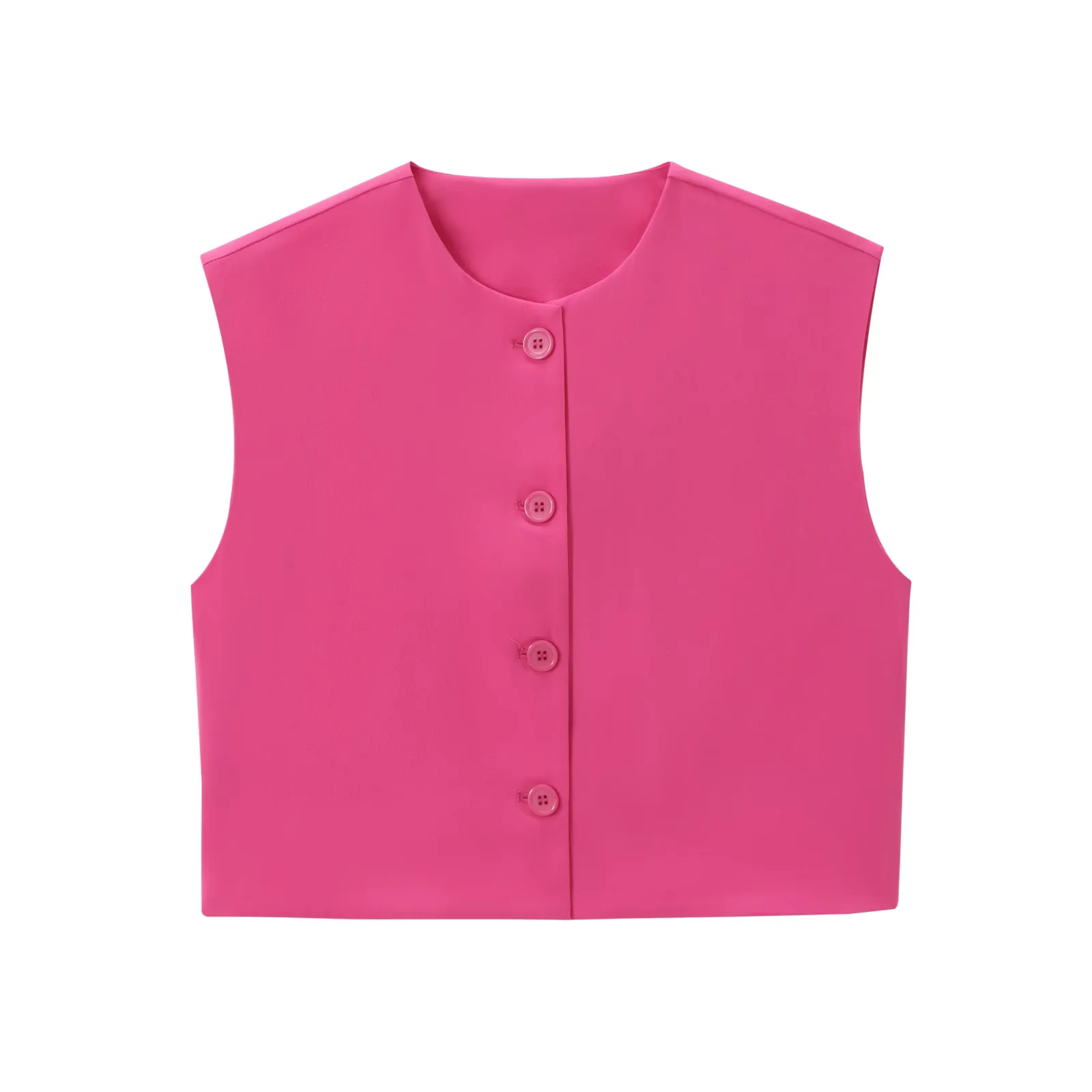 Chaleco Vintage sin mangas para mujer, chalecos holgados a la , abrigo sin mangas para mujer, prendas de vestir exteriores informales para mujer, ropa de calle básica, Tops: M / Castaño