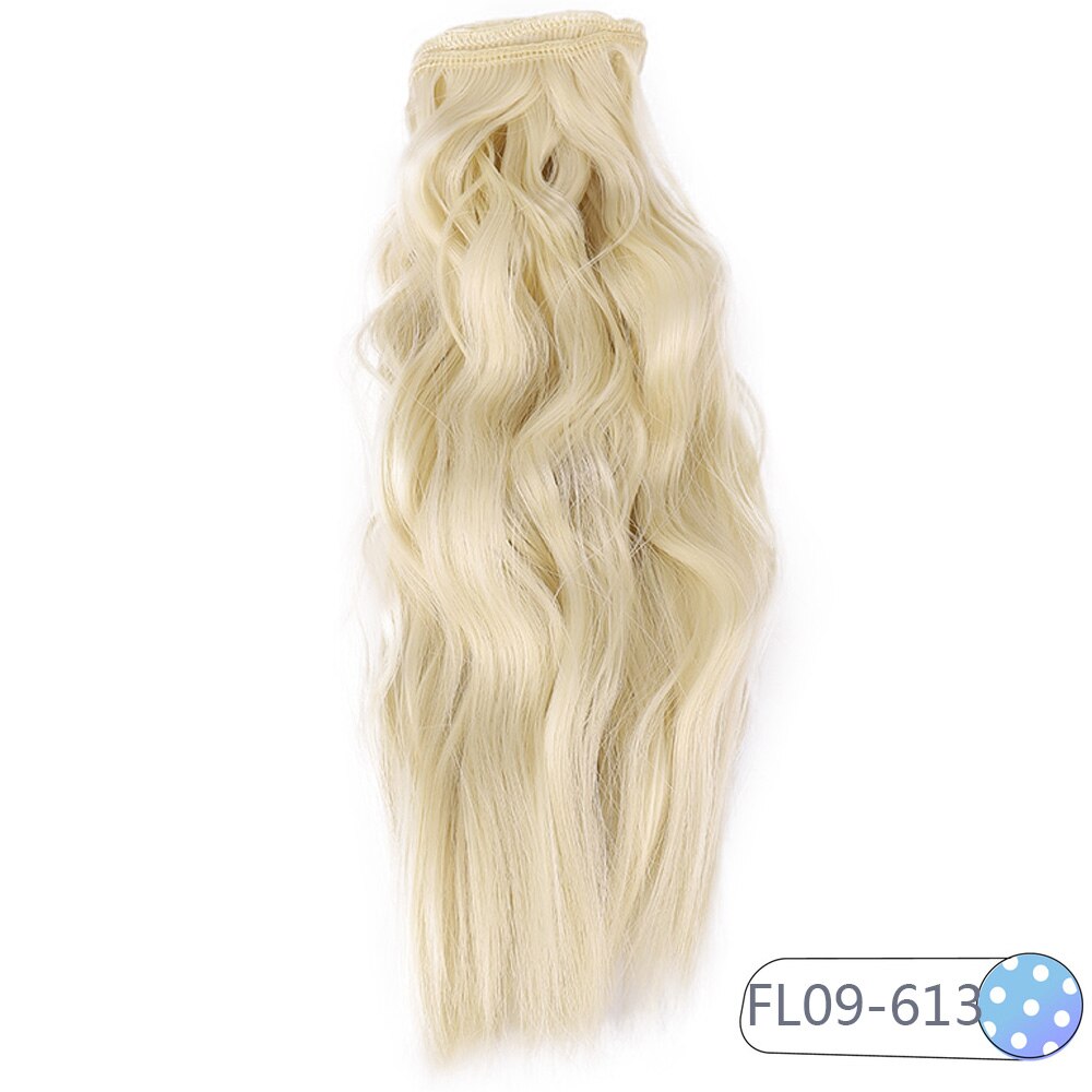 Cataleya Very Beautiful Bjd Doll Curly Wigs DIY High Temperature Fiber 25*100cm Hair 15 Color: FL09-613