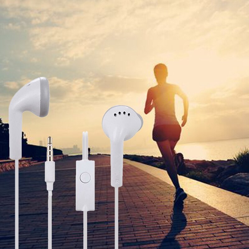 Wit Casual Oortelefoon In Ear Oordopjes Headsets Bedraad Met Microfoon Voor Samsung Galaxy S2 S3 S4 S5 Note 2 3 4 I9300 N900