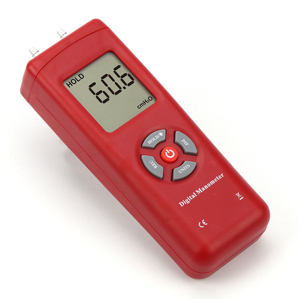 TL-100 Digitale Manometer Luchtdruk Meter Draagbare Manometers Handheld U-Type Drukverschil Meter