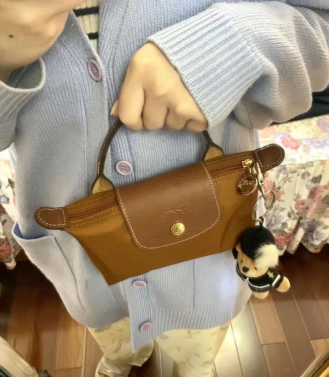 De Lc Geen. Mini Dumplings Pakket Leisure Joker Geneigd Schoudertas Met Pu Waterdichte Nylon Stof