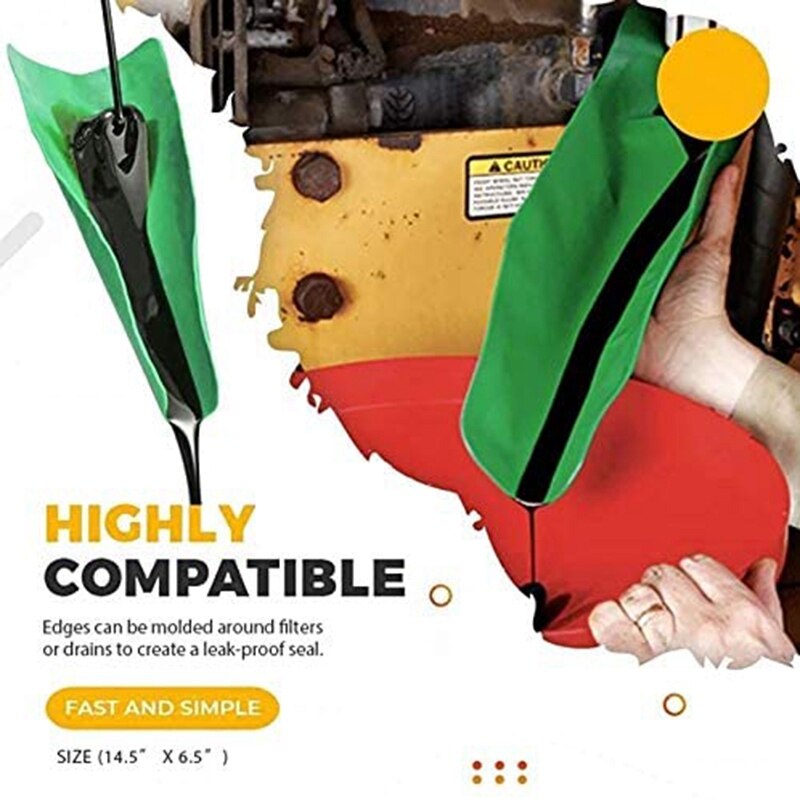 Flexible Draining Tool Flexible Free Oil Filter Funnel General Purpose Funnel Extended Flexible Draining Funnel Tool