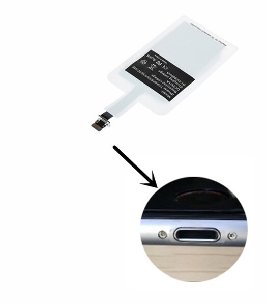 QI Wireless Charger Receiver 5V/2A Coil Charging Type C Adapter Patch For Xiaomi Redmi Note 7 5 For Huawei P20 Lite Samsung A50: For Iphone