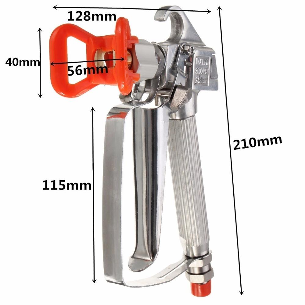 Airless verfspuit airbrush 3600 psi hoge druk geen gas 248 bar/tip guard spuitmachine verfspuitmachine