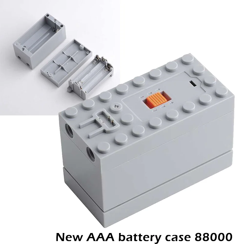 MOC Technische Teile Energie Funktionen Servomotor Fernbedienung Batteriekasten SwitchLight einstellen IR Geschwindigkeit Fernbedienung Empfänger Spielzeug: Silber