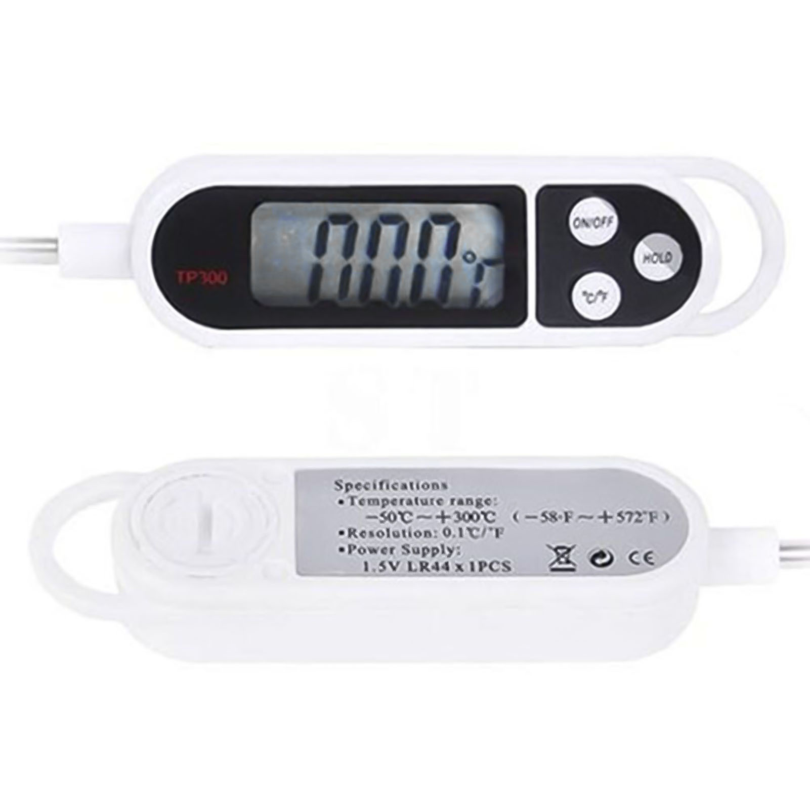 Digitales Lebensmittelthermometer, Grill, Kochen, Fleisch, Messthermometer, Heißwasserthermometer mit Sonde, Küchenwerkzeug