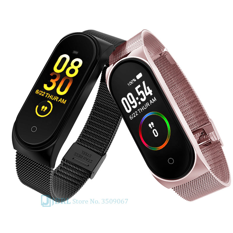 Temperatura Intelligente Band Donne Degli Uomini Braccialetto Intelligente Inseguitore di Fitness Per Android IOS Smartband di Nuovo Modo Intelligente Wristband della Fascia di Polso