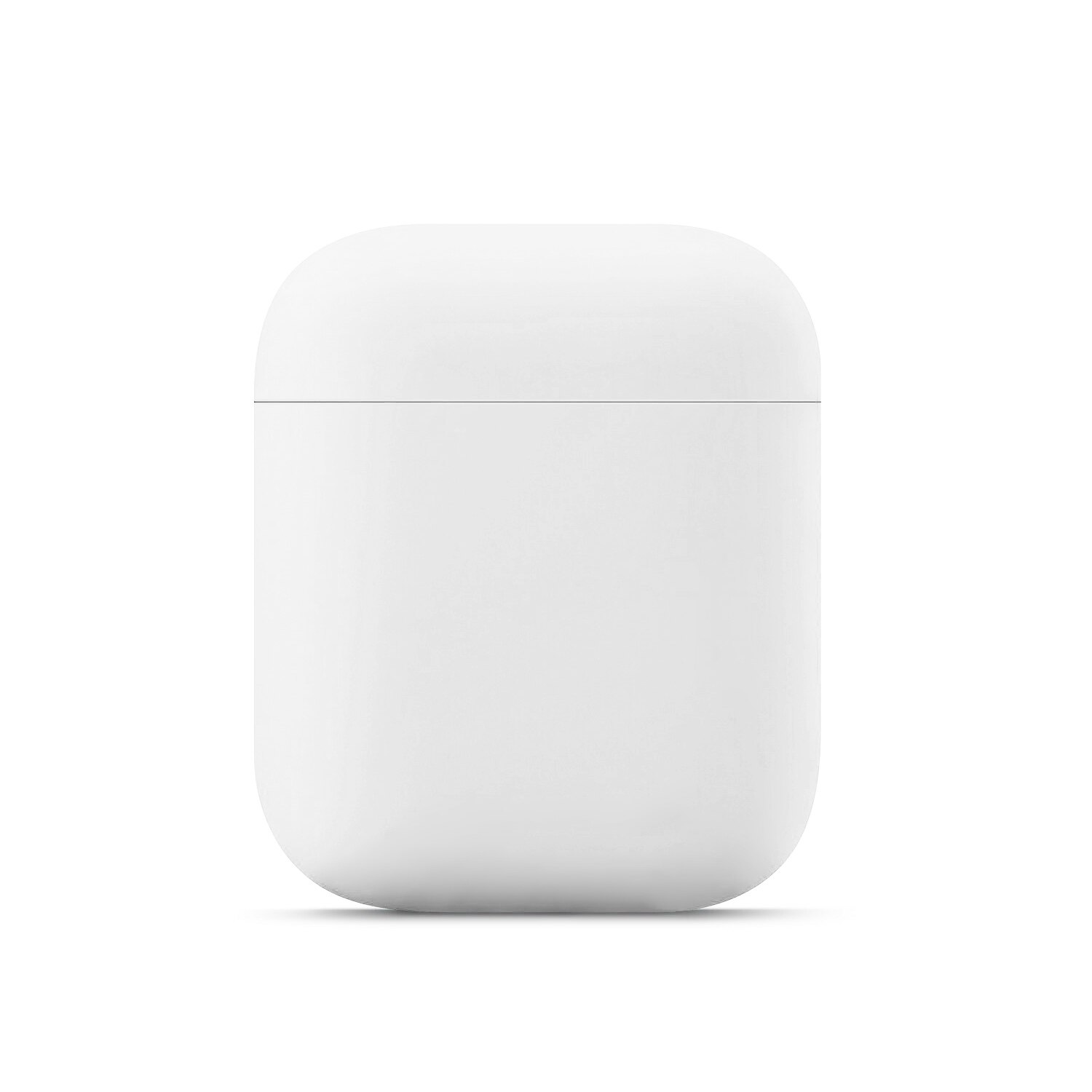 Oortelefoon Originele Case Voor Apple Airpods 1 2 Bluetooth Oortelefoon Case Beschermende Siliconen Cover Voor Air Pods Case: WHITE