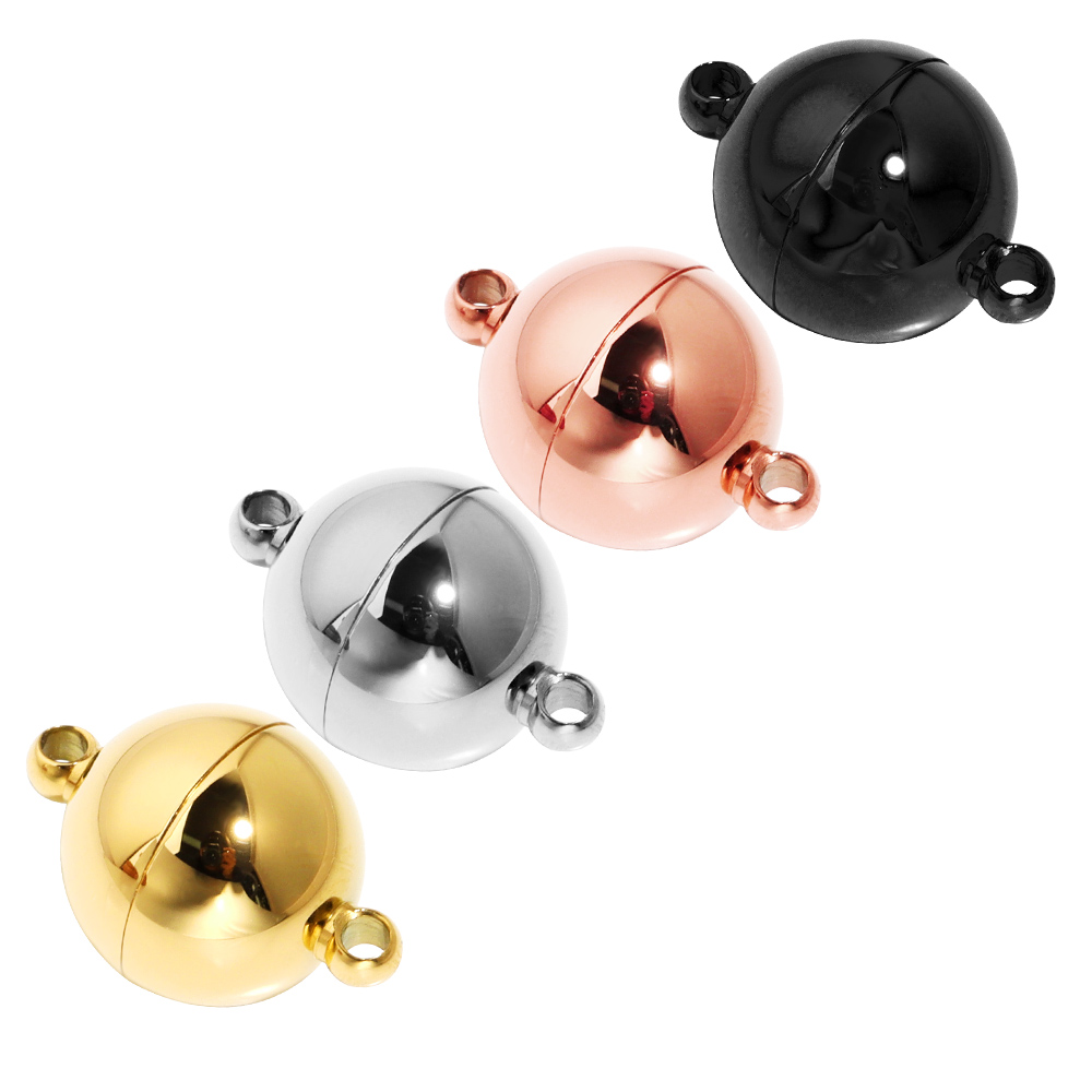 2 pz/lotto fermagli magnetici forti in acciaio inossidabile per la creazione di gioielli connettori con chiusura magnetica accessori per collane braccialetto fai da te