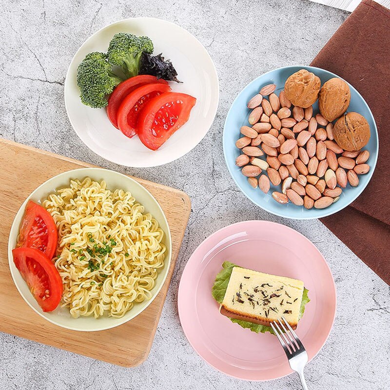 8 stk dessert forret tallerkener runde salat tallerkener til frugt ost dessert frokost middagsstel