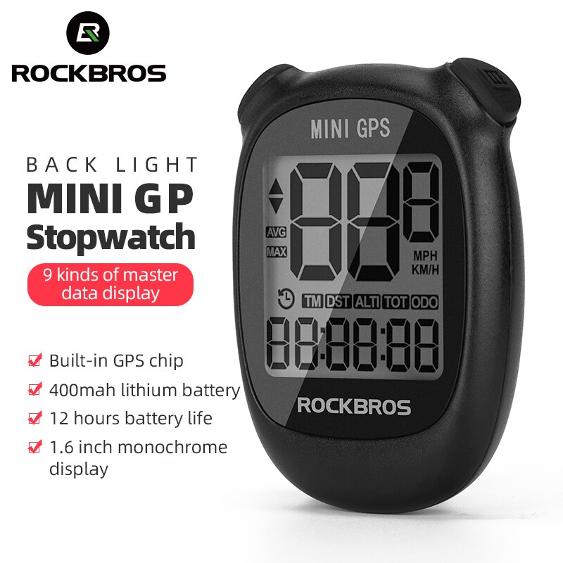 ROCKBROS Bicycle Computer Wireless Bicycle GPS Cycling Computer 1.6 inch Display Backlight Bicycle Speedometer Bike Accessories