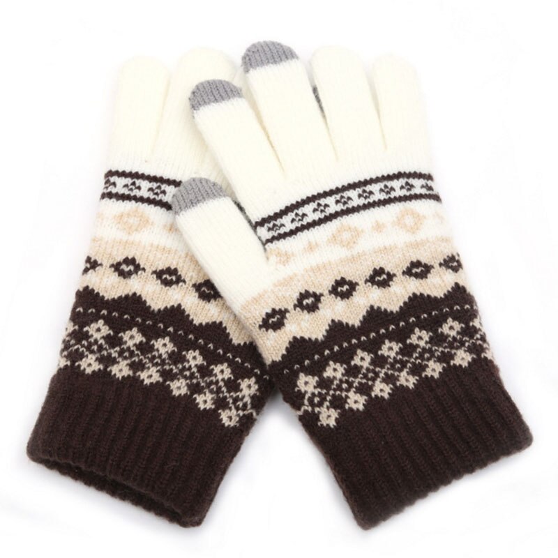 Volwassen vrouw Mannen Touch Screen Handschoenen Gebreide Mittens Winter Warm Volledige vinger Handschoenen Betaalbare ST9