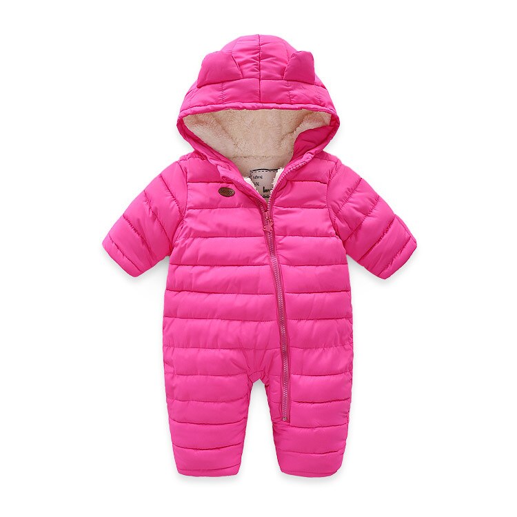 Herfst En Winter Peuter Baby Jongen Meisje Jas Kruipen Kleding Jongen Winter Jas Jas Romper 6M-24M Snowsuit: red / 18m