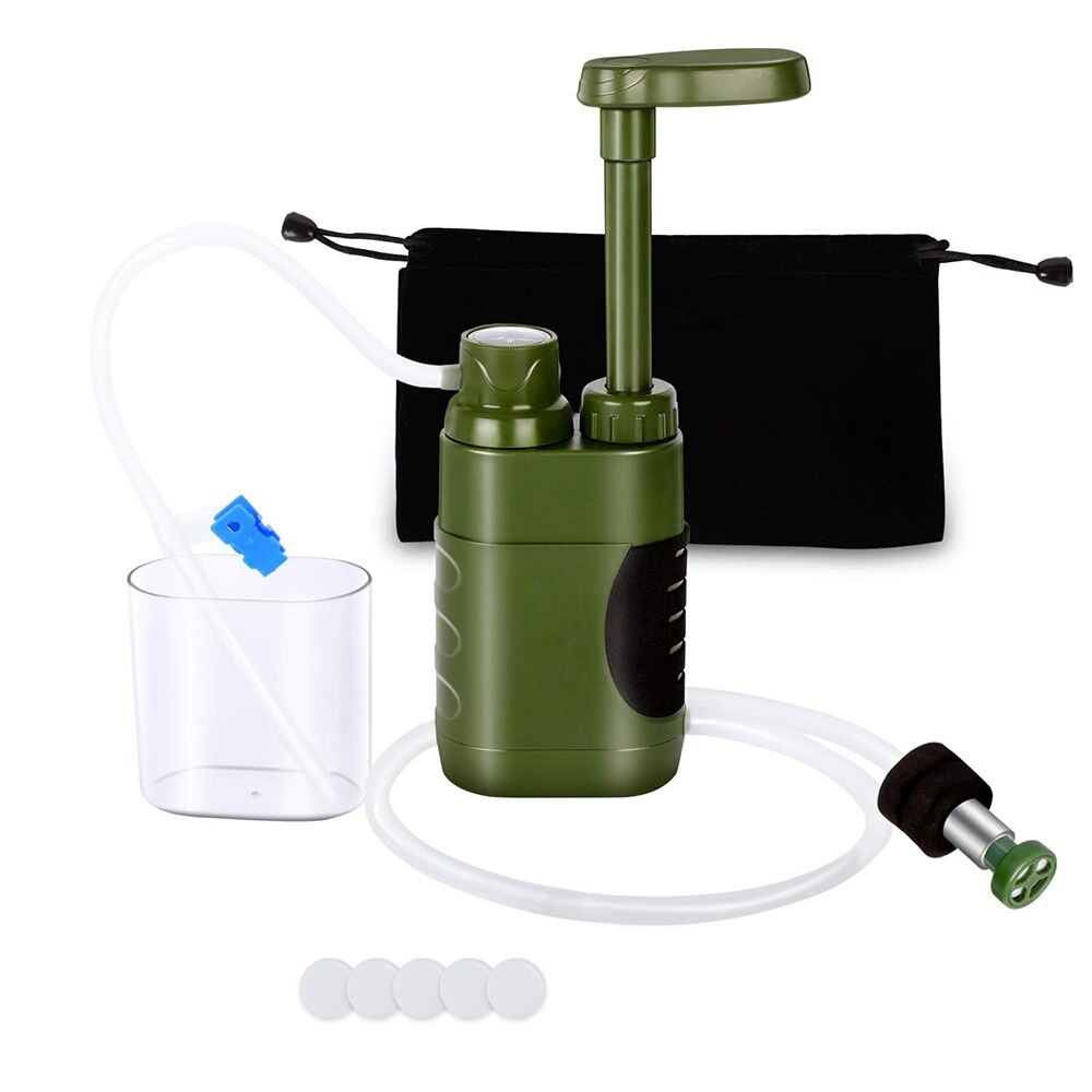 Min 5000L Outdoor Draagbare Water Filter Veiligheid Nood Waterzuiveraar Persoonlijke Filtratie Outdoor Activiteiten Water Filter