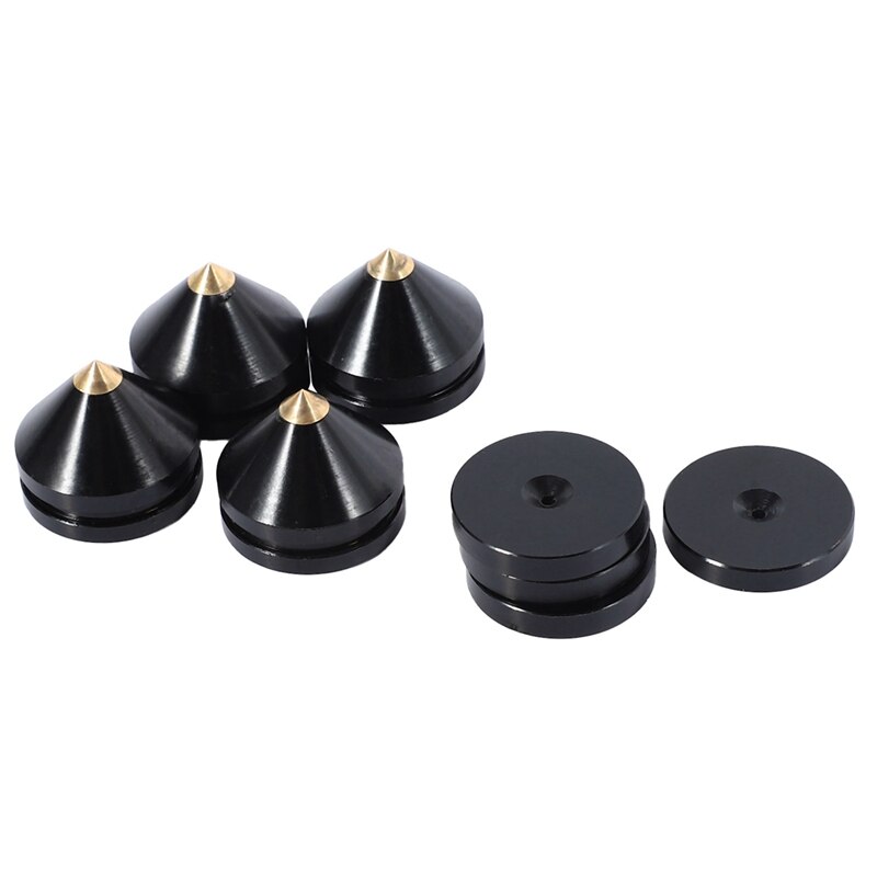 2 Sets Speaker Loudspeaker Spikes Stand Feets o Speaker Repair Parts Turntable DIY Speaker Stand